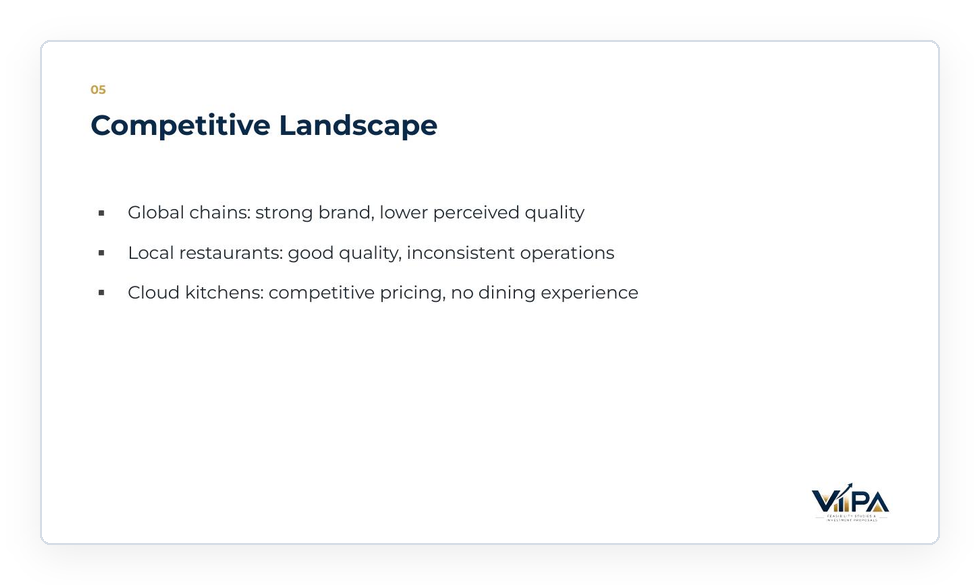 A slide from the VIPA pitch deck